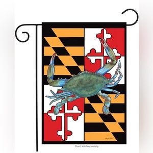 Maryland mini garden flag crab NEW 18” x 12.5”